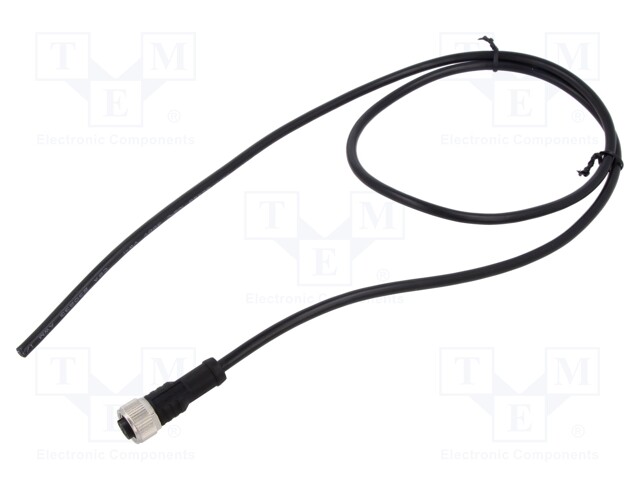 Plug; M12; PIN: 5; female; A code-DeviceNet / CANopen; 1m; IP68; 60V