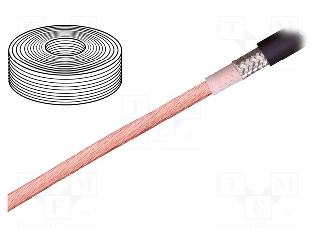 Wire: motor; chainflex® CF340; 1x120mm2; TPE; black; stranded; Cu