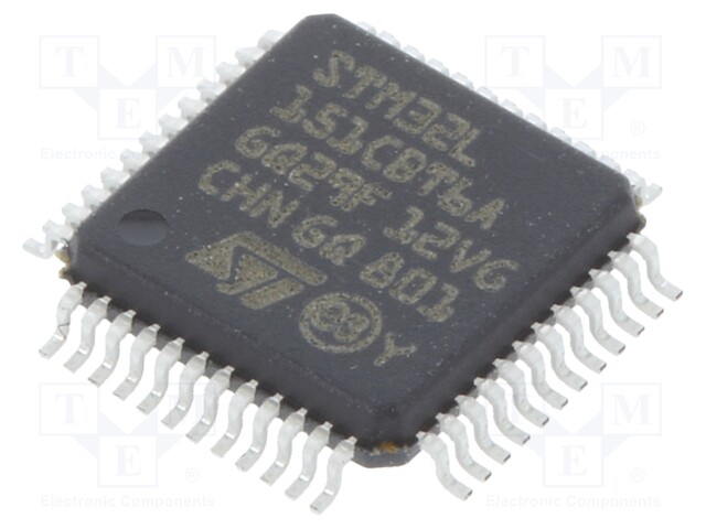 ARM microcontroller; Flash: 128kB; 32MHz; SRAM: 32kB; LQFP48