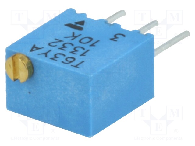 Potentiometer: mounting; multiturn; 10kΩ; 250mW; ±10%; linear