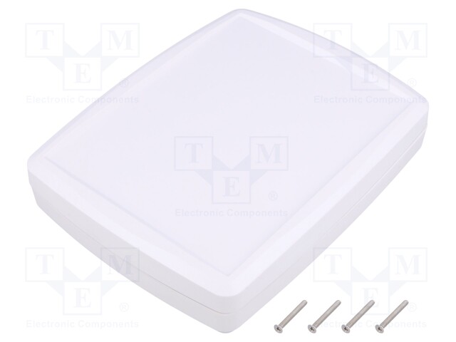 Enclosure: multipurpose; X: 144mm; Y: 184mm; Z: 38mm; ABS; white; IP67