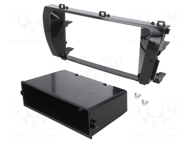 Radio mounting frame; Toyota; 2 DIN; black