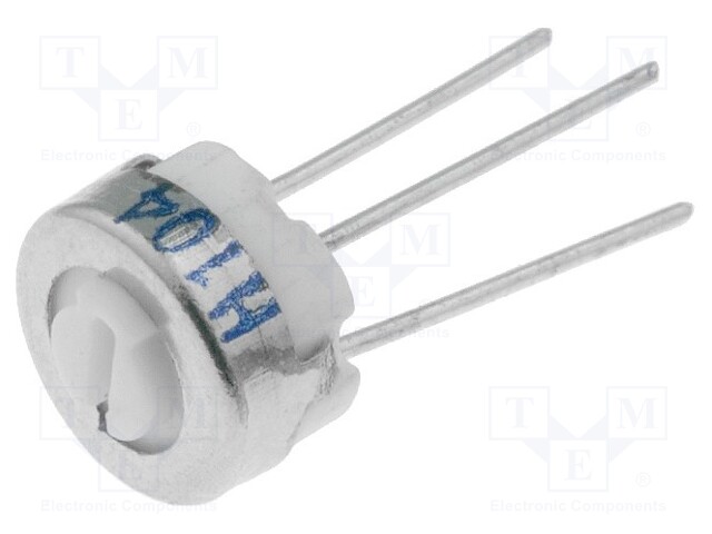 Potentiometer: mounting; single turn; 100kΩ; 500mW; ±20%; cermet