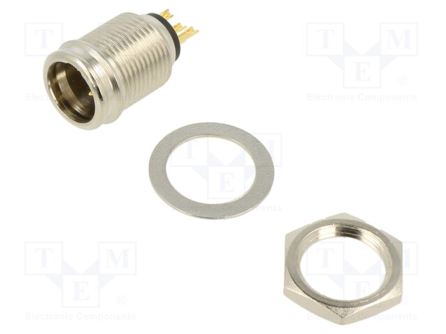 Connector: XLR mini; PIN: 4; male; Enclos.mat: zinc alloy; socket
