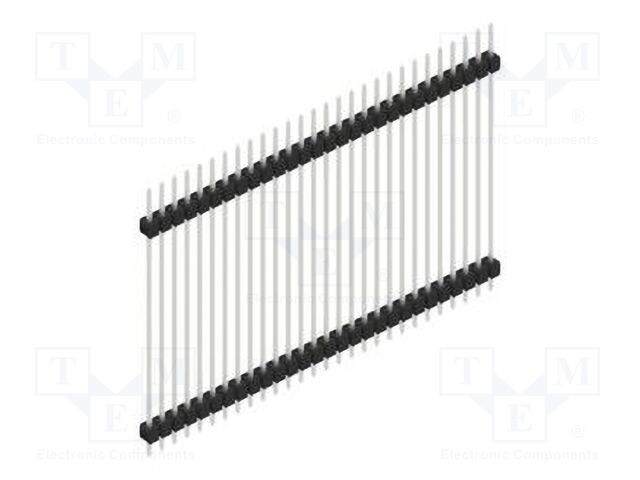 Connector: pin strips; pin header; male; PIN: 28; 2.54mm; THT; 1x28
