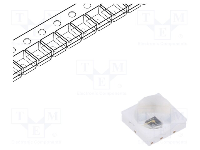 IR transmitter; 830÷850nm; transparent; P opt: 280÷450mW; 120°