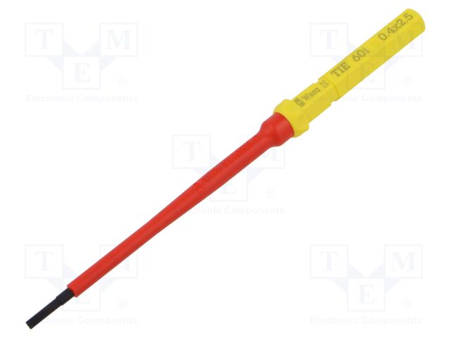 Interchangeable blade; slot; insulated; 2,5x0,4mm; 157mm; 1kVAC