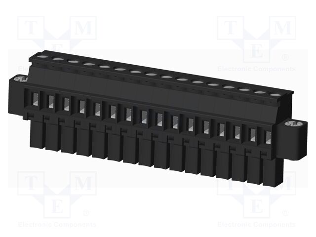 Connector: pluggable terminal block; plug; female; angled 90°