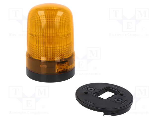 Signaller: lighting; amber; SL10; 90÷250VAC; Light source: LED