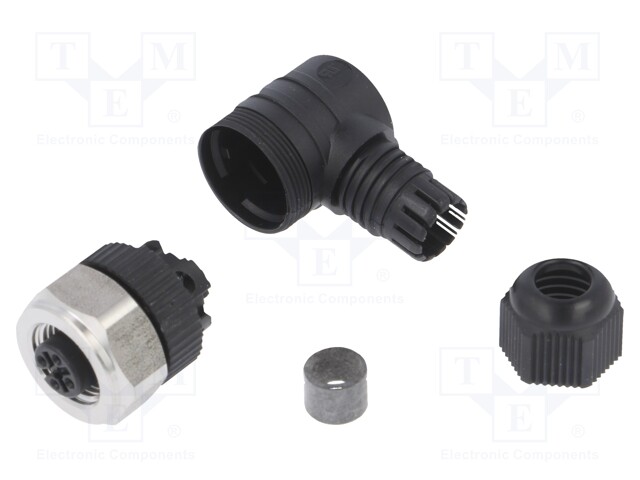 Plug; M12; PIN: 4; female; A code-DeviceNet / CANopen; for cable