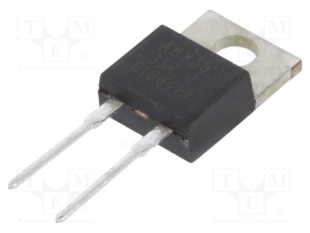 Resistor: thick film; THT; TO220; 33Ω; 35W; ±5%; -65÷150°C