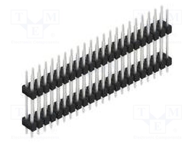 Connector: pin strips; pin header; male; PIN: 44; 2.54mm; THT; 2x22