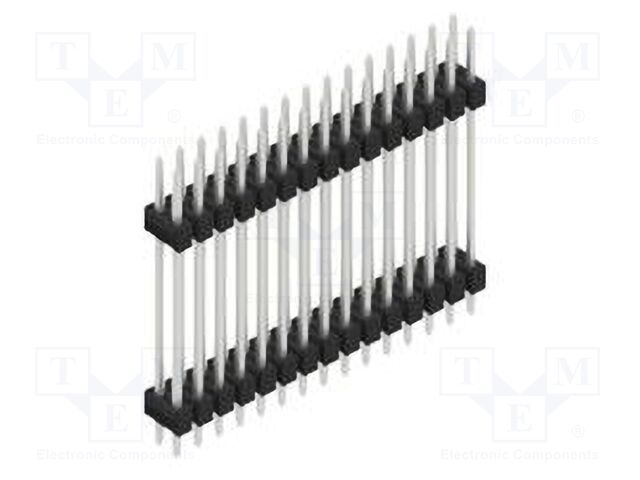 Connector: pin strips; pin header; male; PIN: 30; 2.54mm; THT; 2x15