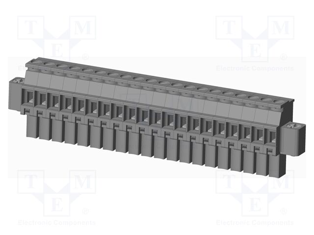 Connector: pluggable terminal block; plug; female; angled 90°