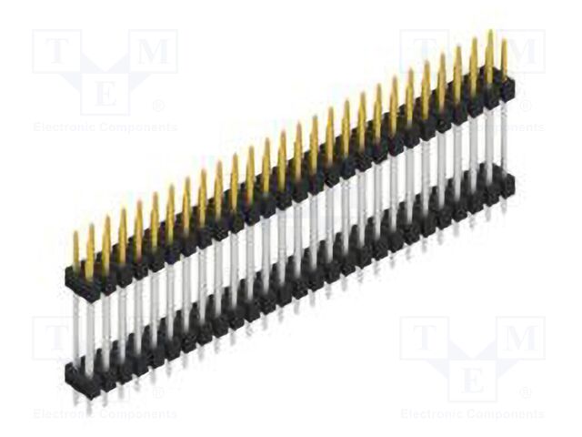 Connector: pin strips; pin header; male; PIN: 54; 2.54mm; THT; 2x27