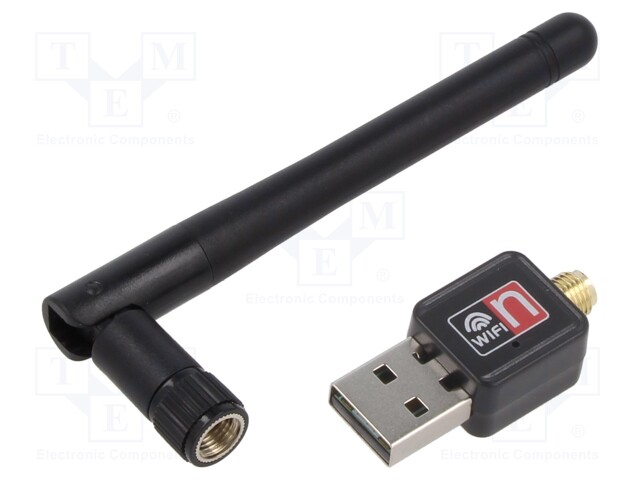 Module: WiFi; USB 2.0; IEEE 802.11b/g/n; 2.4GHz