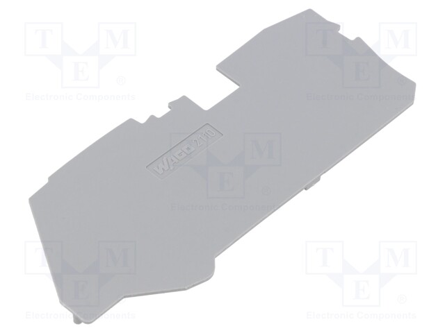 End plate; grey; 2110