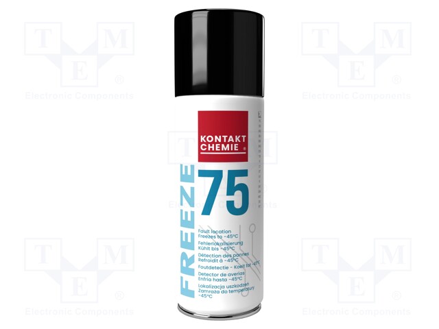 Freezing aerosol; colourless; 200ml; spray; FREEZE75; -49°C