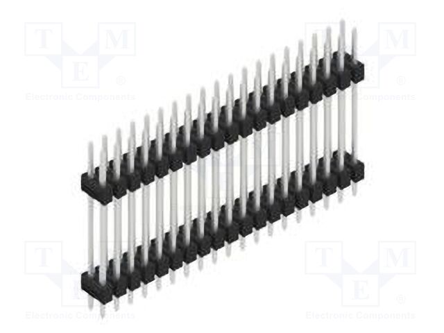 Connector: pin strips; pin header; male; PIN: 38; 2.54mm; THT; 2x19