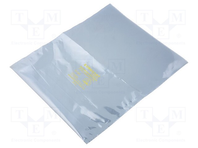 Protection bag; ESD; L: 254mm; W: 203mm; D: 50um; Features: open