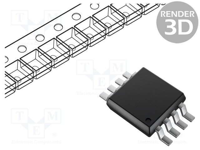 RTC circuit; I2C; SRAM; 64B; 1.8÷5.5VDC; MSOP8