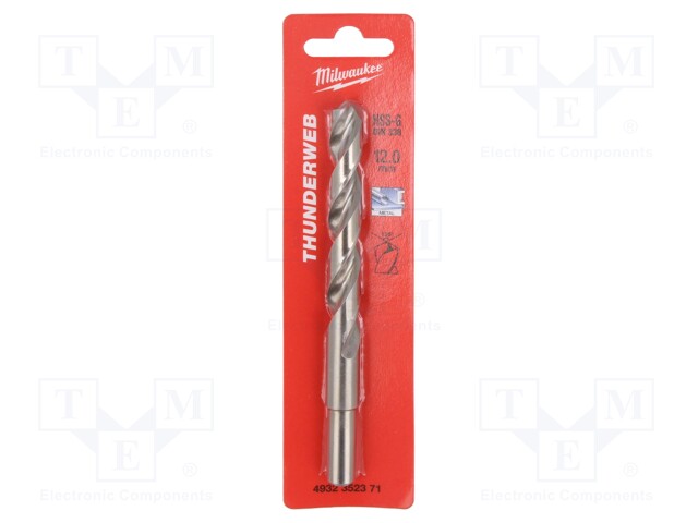 Drill bit; for metal; Ø: 12mm; high speed steel grounded HSS-G