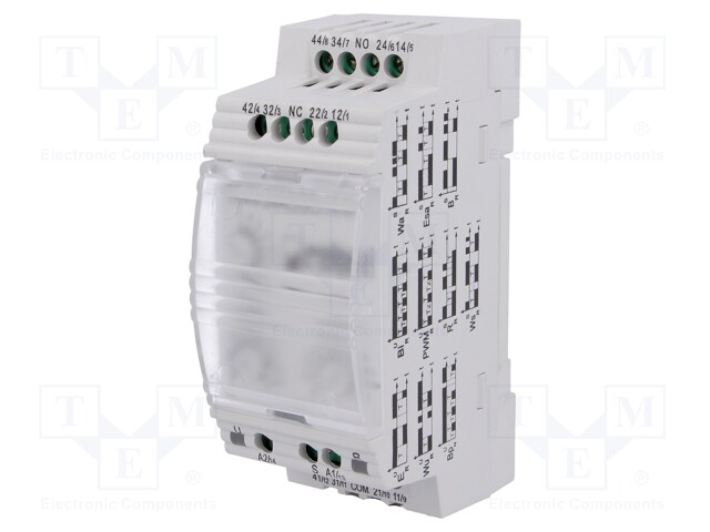 Timer; 0,1s÷10days; 4PDT; 250VAC/6A; 24VAC; 24VDC; DIN; -20÷55°C