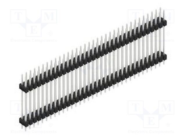 Connector: pin strips; pin header; male; PIN: 68; 2.54mm; THT; 2x34