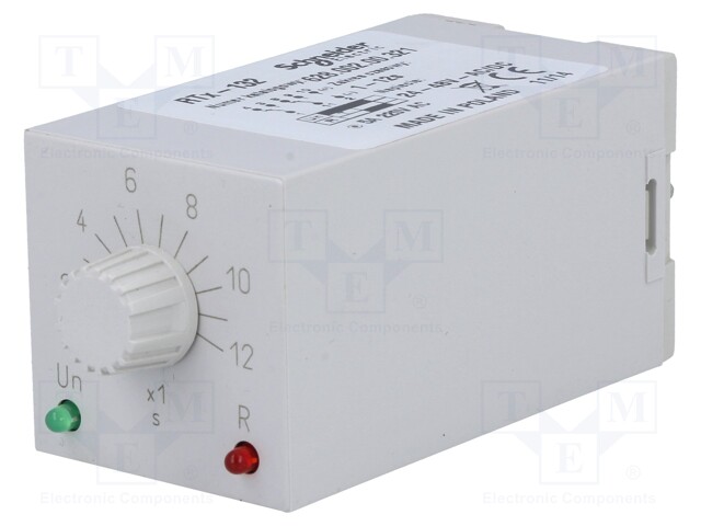Timer; 1÷12s; DPDT; 230VAC/5A; 24÷48VAC; 24÷48VDC; undecal; PIN: 11