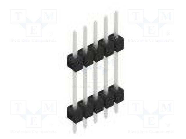 Connector: pin strips; pin header; male; PIN: 5; 2.54mm; THT; 1x5