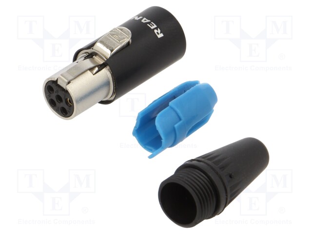 Connector: XLR mini; PIN: 5; female; Enclos.mat: zinc alloy; plug