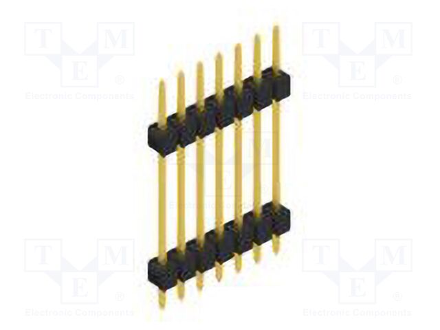 Connector: pin strips; pin header; male; PIN: 7; 2.54mm; THT; 1x7