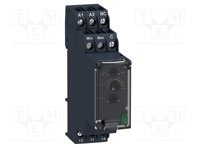 Module: level monitoring relay; conductive fluid level; DIN