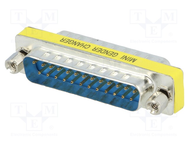 Adapter; D-Sub 25pin plug,both sides