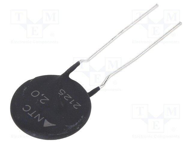 Thermistor, ICL NTC, 2 ohm, -20% to +20%, Radial Leaded, B57364 Series