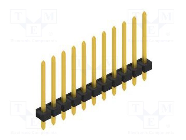 Connector: pin strips; pin header; male; PIN: 11; 2.54mm; THT; 1x11
