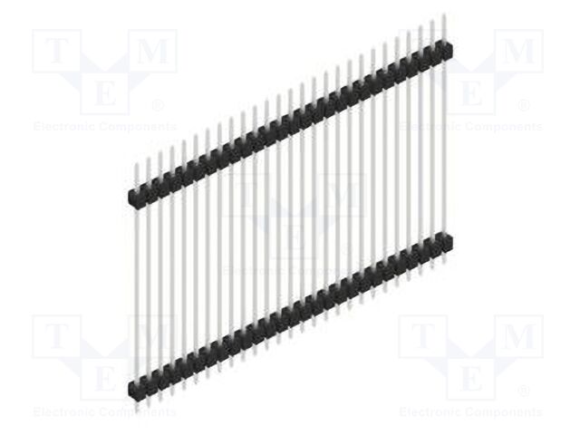 Connector: pin strips; pin header; male; PIN: 27; 2.54mm; THT; 1x27