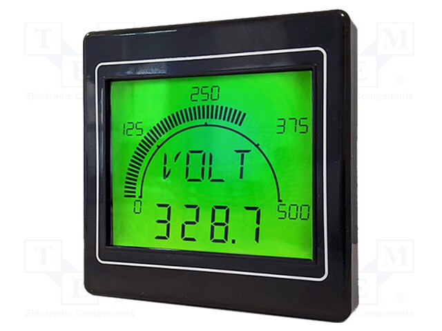 Multifunction; digital,mounting,programmable; on panel; 0.5%