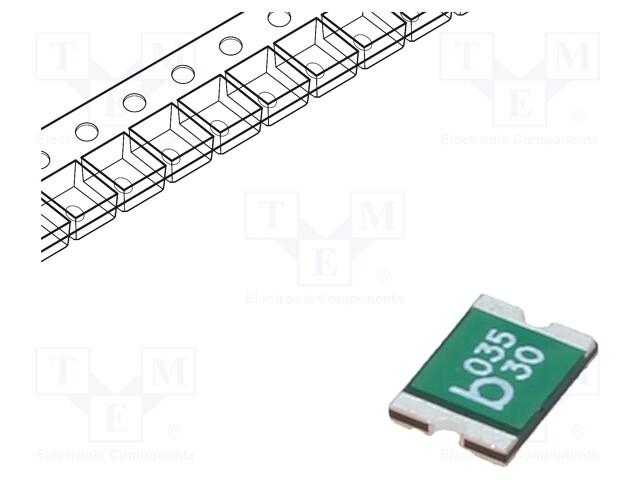 Fuse: PTC polymer; 350mA; Imax: 40A; Case: 1812; 0ZCG