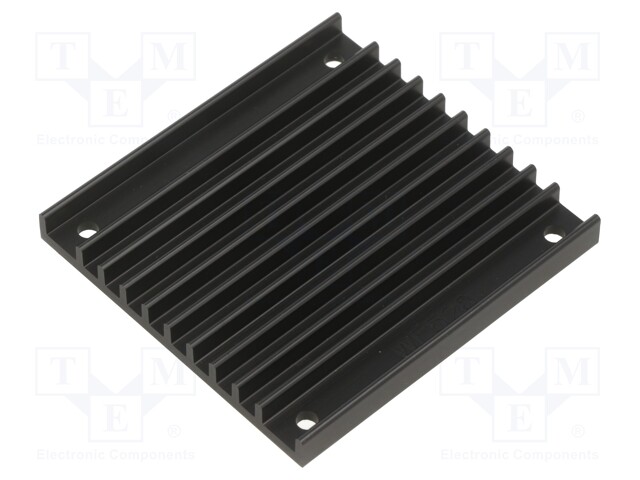 Heatsink: extruded; grilled; TO218,TO220; black; L: 61mm; W: 57.9mm
