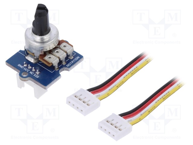 Sensor: rotation; potentiometer; 3.3÷5VDC; Channels: 1; Grove