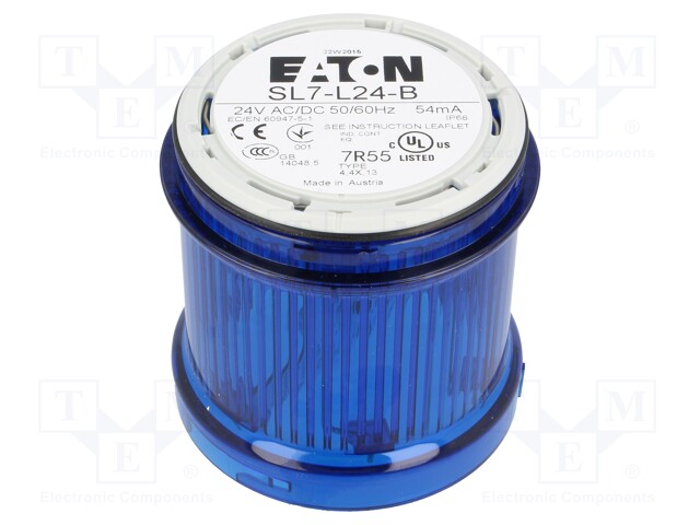 Signaller: lighting; continuous light; Colour: blue; LED; IP66