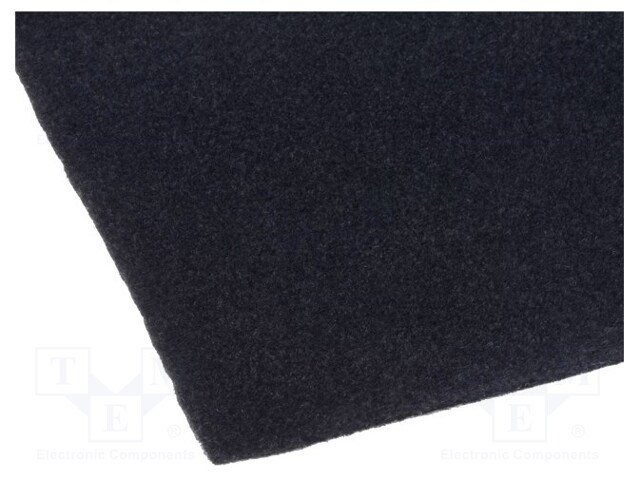 Upholstery cloth; 1500x700mm; black; self-adhesive