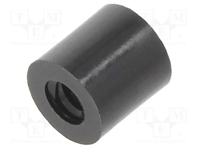 Spacer sleeve; cylindrical; polyamide; M4; L: 8mm; Øout: 8mm