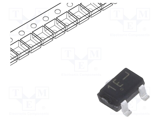 Transistor: NPN; bipolar; 45V; 100mA; 200mW; SC70