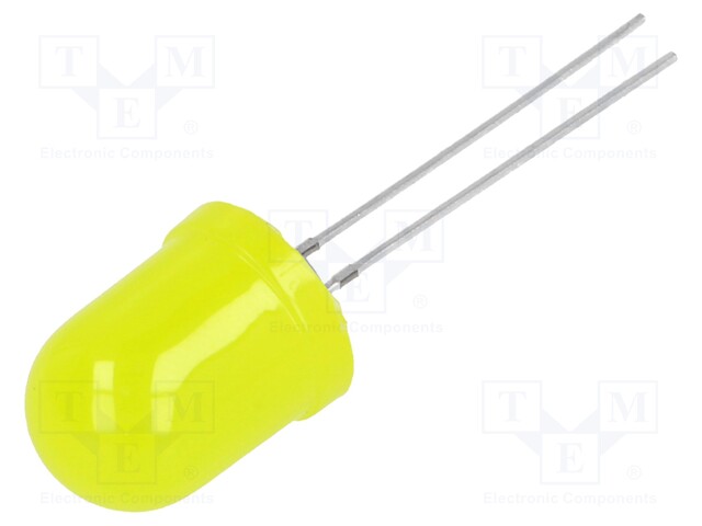 LED; 10mm; yellow; 220÷330mcd; 30°; 3÷5V; 20mA; Variant: blinking