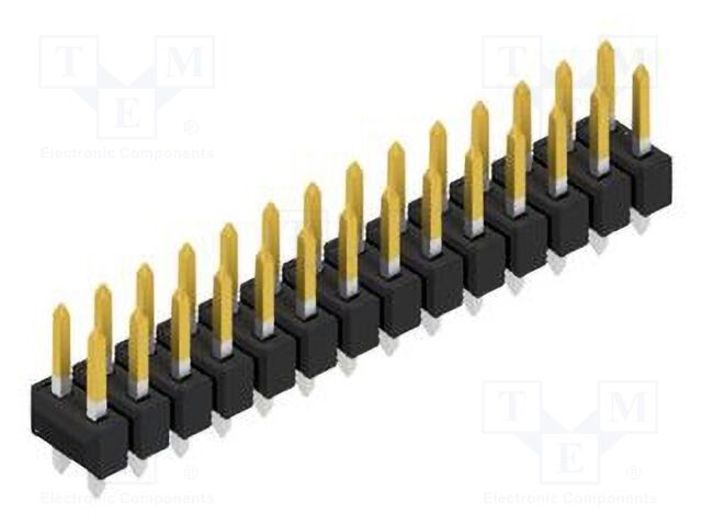 Connector: pin strips; pin header; male; PIN: 28; 2.54mm; THT; 2x14