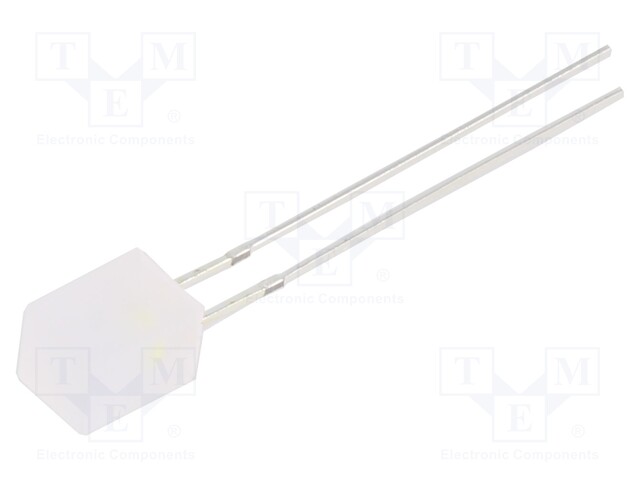 LED; 3mm; green; 2180÷3000mcd; 60°; Front: convex; 15V; No.of term: 2