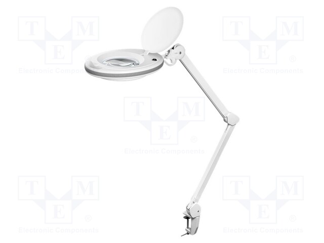 Desktop magnifier with backlight; 3dpt; Ø127mm; 8W; Plug: EU