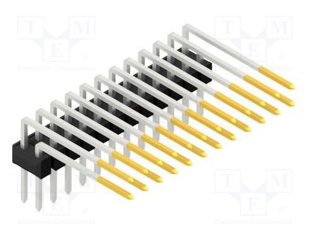 Connector: pin strips; pin header; male; PIN: 24; 2.54mm; THT; 2x12